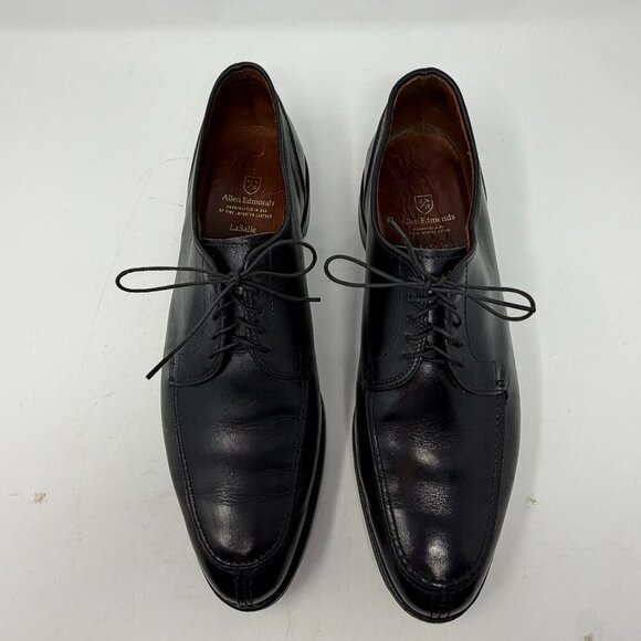 Allen Edmonds men\'s LaSalle dress shoes 12 D oxford derby lace up black leather main image 9